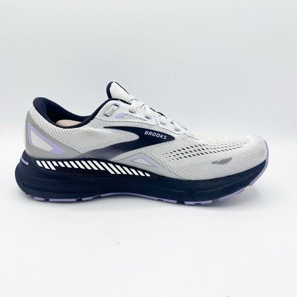 Brooks Adrenaline GTS 23 Running Shoes Gray Womens Size 11.5 B Lilac Gray Black - Picture 2 of 9